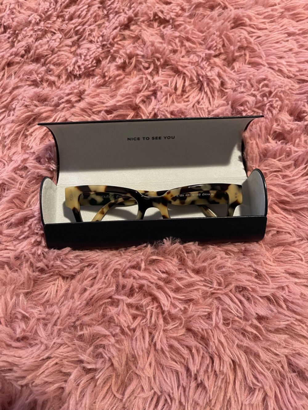 Warby Parker Blonde Tortoise Square Glasses - Picture 3 of 5